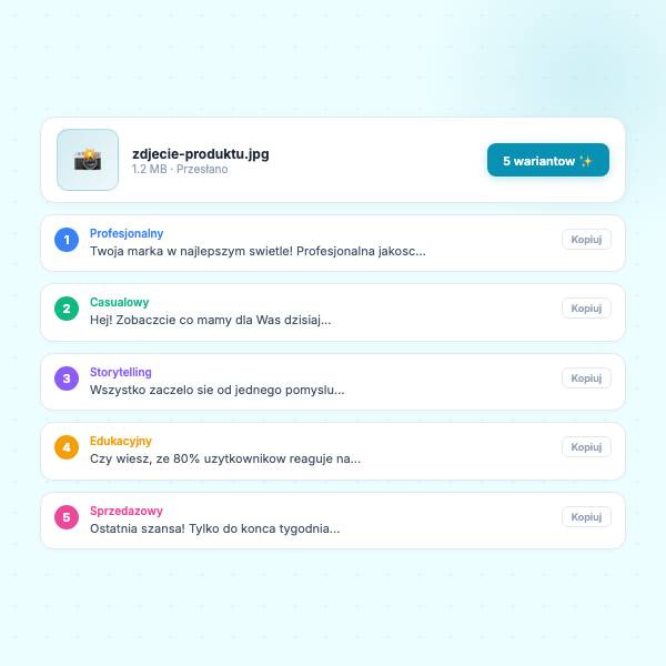 Pomysły na posty ze zdjęcia